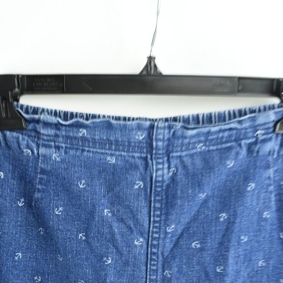 Croft & Barrel Denim Anchor Capri Size M Stretch - Picture 3 of 6